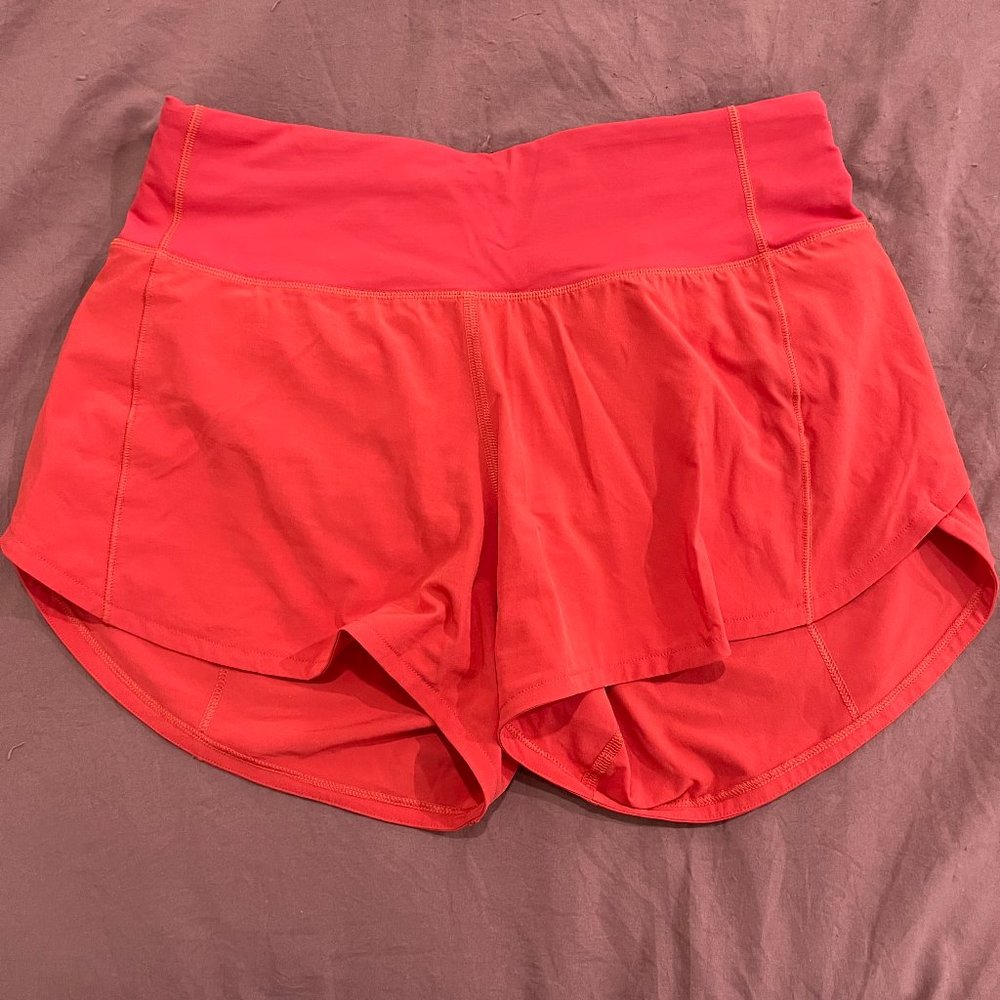 Lululemon Speed Up Mid-Rise Lined Short 4"